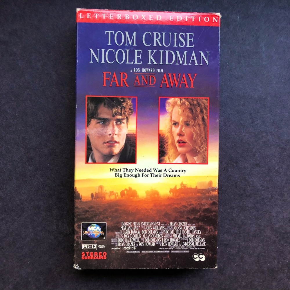 FAR & AWAY.        VHS.       *Letterbox edition